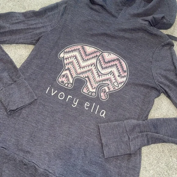 Ivory Ella Zip Up Hoodie Jacket Lavender Purple Size Small - Picture 7 of 7